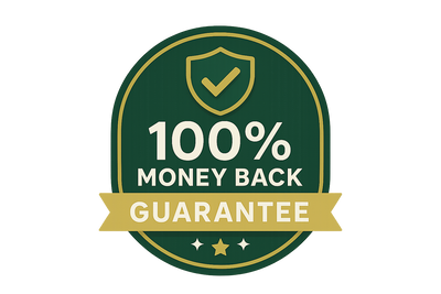 100% MONEY BACK GUARANTEED